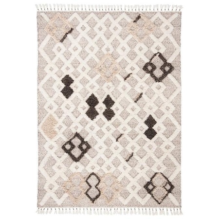 Safavieh 4 x 6 ft. Casablanca Abstract 100 Percent Wool Pile Rectangle RugBeige CSB540B-4